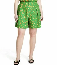 Tabitha Brown x Target Leopard Print Shorts - NWT Size Large Linen Blend