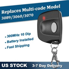 MultiCode For Linear MCS307010 MCS306010 300MHz 10 Dip Switch Remote Control