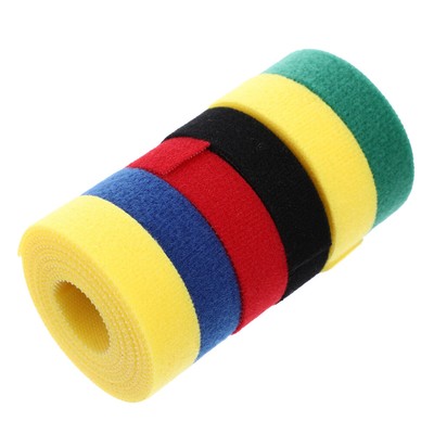  6 Rolls Drahtklettverpackung Kabelbinder Wiederverwendbare Kabelbänder