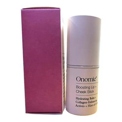 Onomie Makeup Stick Aquitaine Color for Lips Cheeks Hydrating Collagen Blush