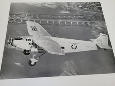 VERY NICE 1930'S FORD PROMO PHOTO OF A TRI-MOTOR AIRPLANE