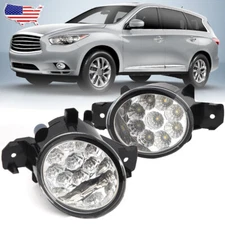 Bumper Fog Light Lamp Driver & Passenger For Infiniti JX35 QX60 2013 2014 2015