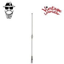F&R VINTAGE LOWRIDER 32" LONG BICYCLE CAGE SQUARE TWISTED BLACK ANTENNA SHOWPART