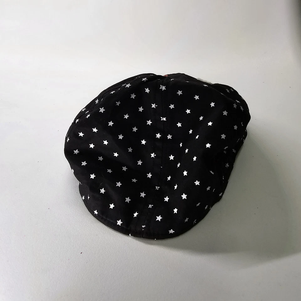 Gorra clásica de papel para niño pequeño de moda niño/niña estrellas rayas negro rojo bandera de EE. UU. K2a Foto 4 de 4