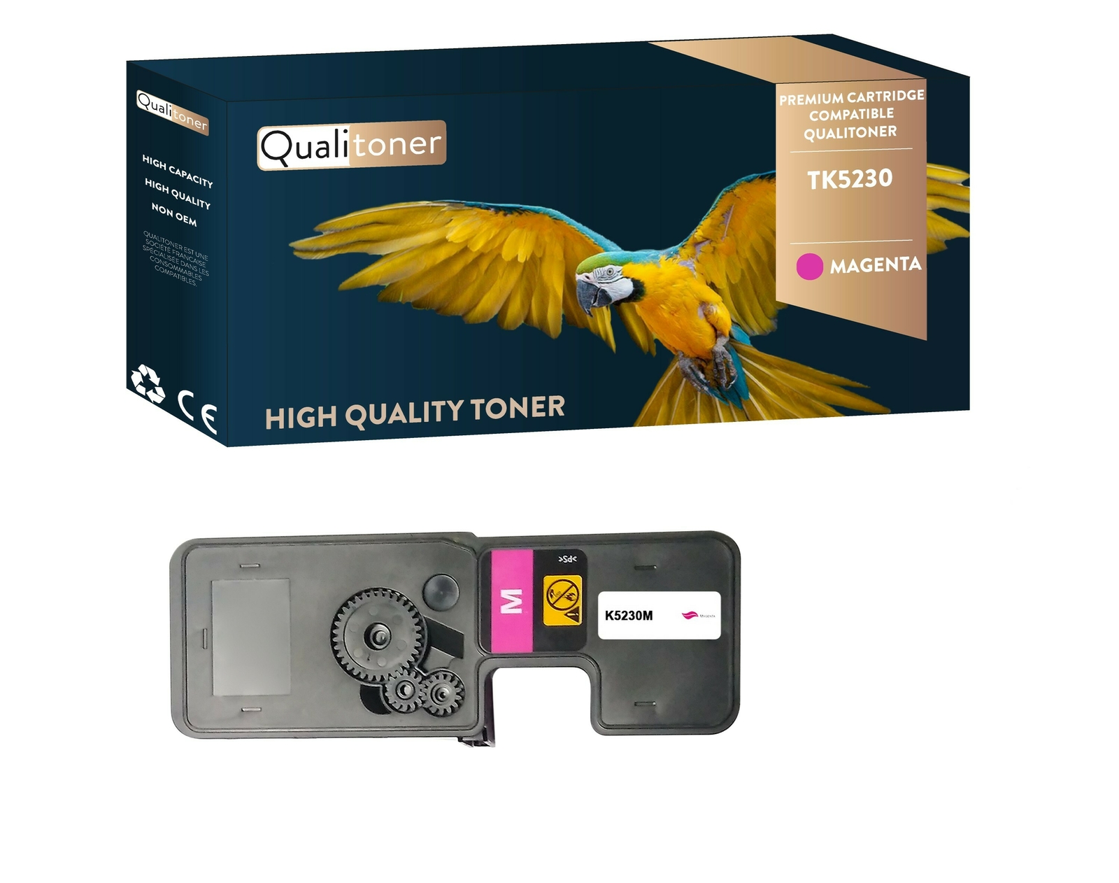 Toner TK5230M Magenta compatible Kyocera pour des impressions de bureau nettes