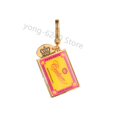Juicy Couture Enamel Openable Chocolate Box Charm Pendant Keychain/No Packing
