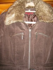 Rocha John Rocha Uk 8 10 Ladies Jacket Coat Designer At Debenhams Brown Corduroy