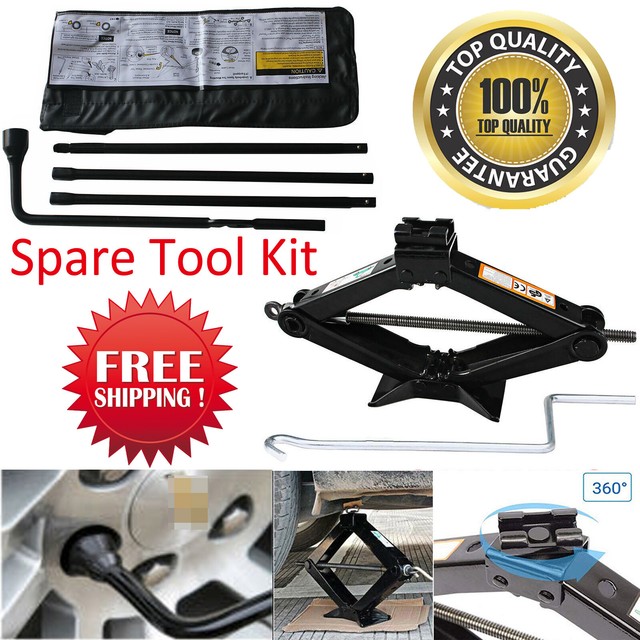 For Cadillac Escalade EXT 2 Ton Scissor Jack+Spare Tire Lug Wrench