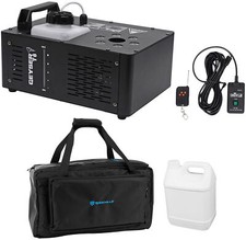 Chauvet DJ Geyser T6 Fog Machine Fogger, LED RGB Remote Waterproof Carry Bag