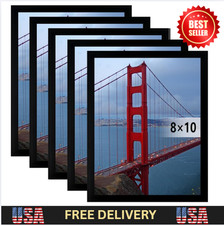 8X10 Picture Frame Wall Hanging Photo Frame Black 5 Pack