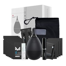 Professional Lens Cleaning Kit with Air Blower Folding Pouch Microfiber Lens ...