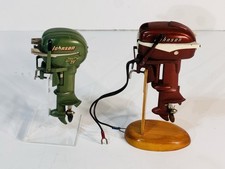 LOT OF 2: VTG JOHNSON SEA HORSE DIECAST ELECTRIC OUTBOARD B-O BOAT MOTORS