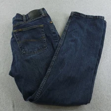 Lee Jeans Mens 34x32 Blue Medium Wash Relaxed Fit Stretch Denim Pants