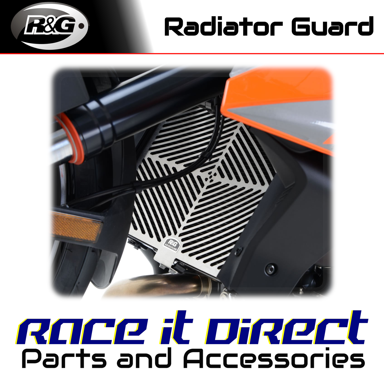 Stainless Radiator Guards for KTM 1290 Super Duke R 2014-2019 R&G
