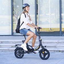 Hidoes C5 14'' Electric Folding Bicycle 250W 48V 10Ah eBike For Adults 15 mph UK