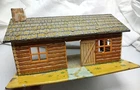 Vintage Roy Rogers & Western Marx Playset Tin Litho Cabin