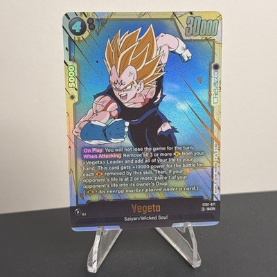 Dragon Ball Super Fusion World Story Booster Vegeta 01 ST01-071 Secret Rare
