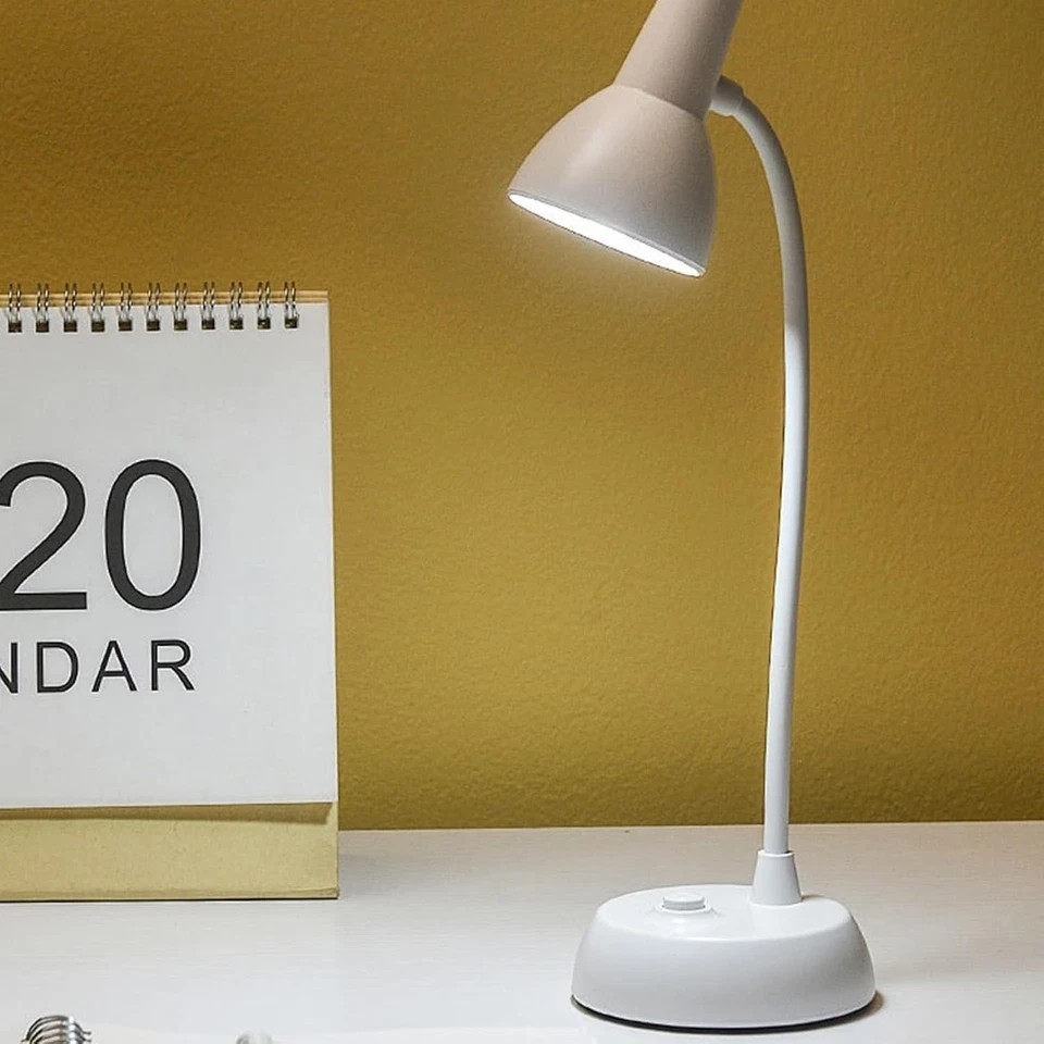 LED Desk Lamp Adjustable 360° Swing Arm Lamp Eye-Caring Reading Desk Light New