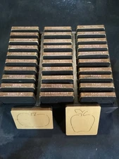 32 Ellison Accucut Die Cuts 4 7/8” X 5 7/8” Christmas Light Trees Apple Shapes