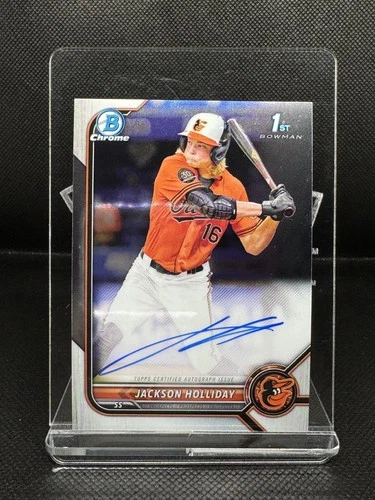 Jackson Holliday #CDA-JH Bowman Chrome 1st Auto Topps 2022 Baseball Card