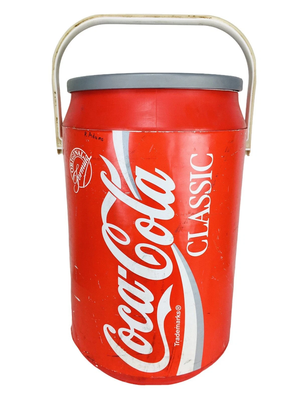 VTG Original Coca-Cola Classic Red Soda Can Shaped Ice Chest Cooler Hard Shell