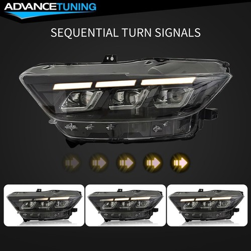 Fits 15-22 Mustang Shelby 2024 Style Front Bumper LED Switchback Headlight Lamp - Bild 7 von 12