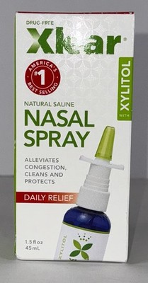 Xlear Xylitol Natural Saline Nasal Sinus Spray 1.5oz Exp 10/27 FREE FAST SHIP