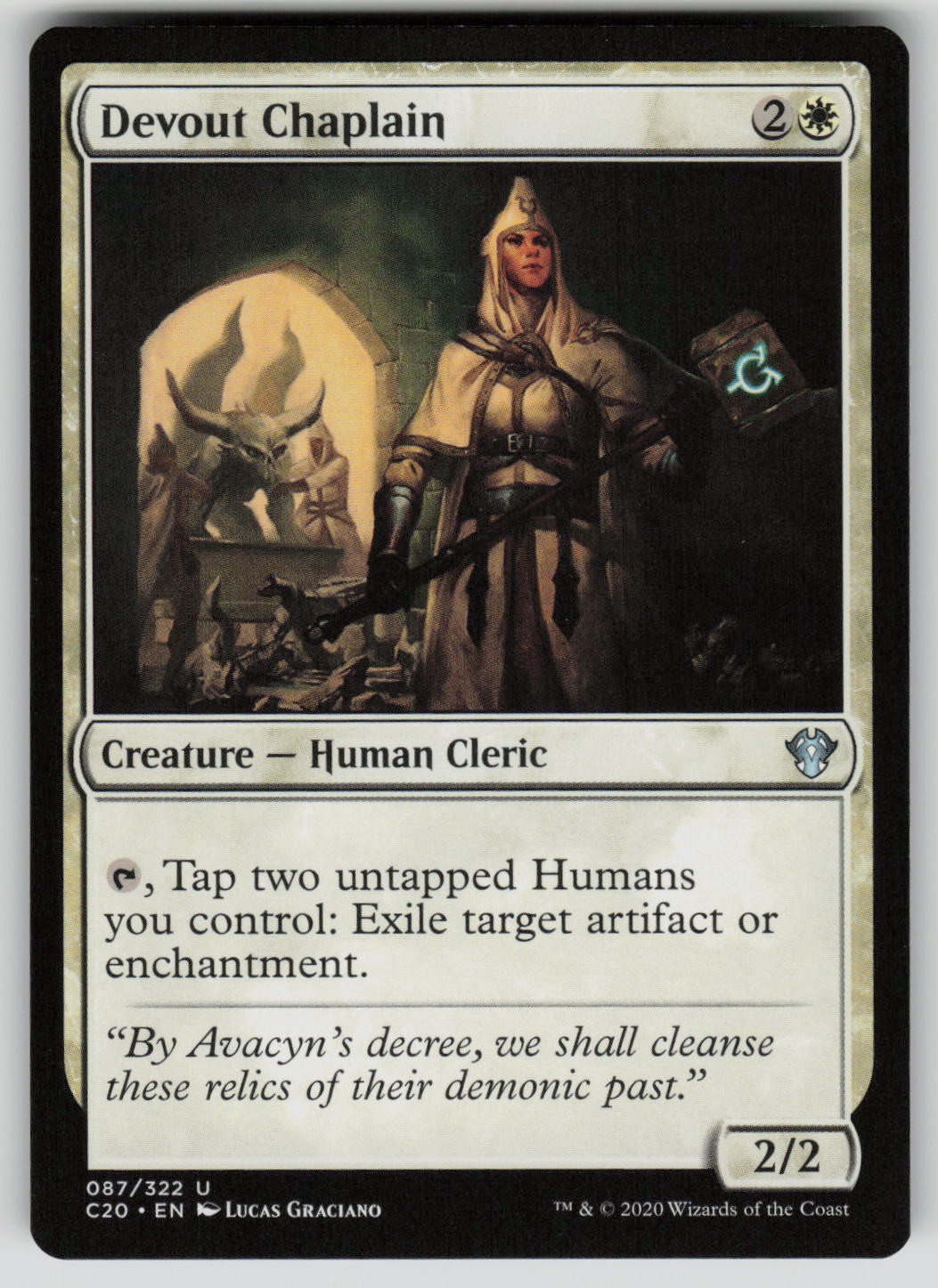 Devout Chaplain Normal U Commander 2020 87 NM