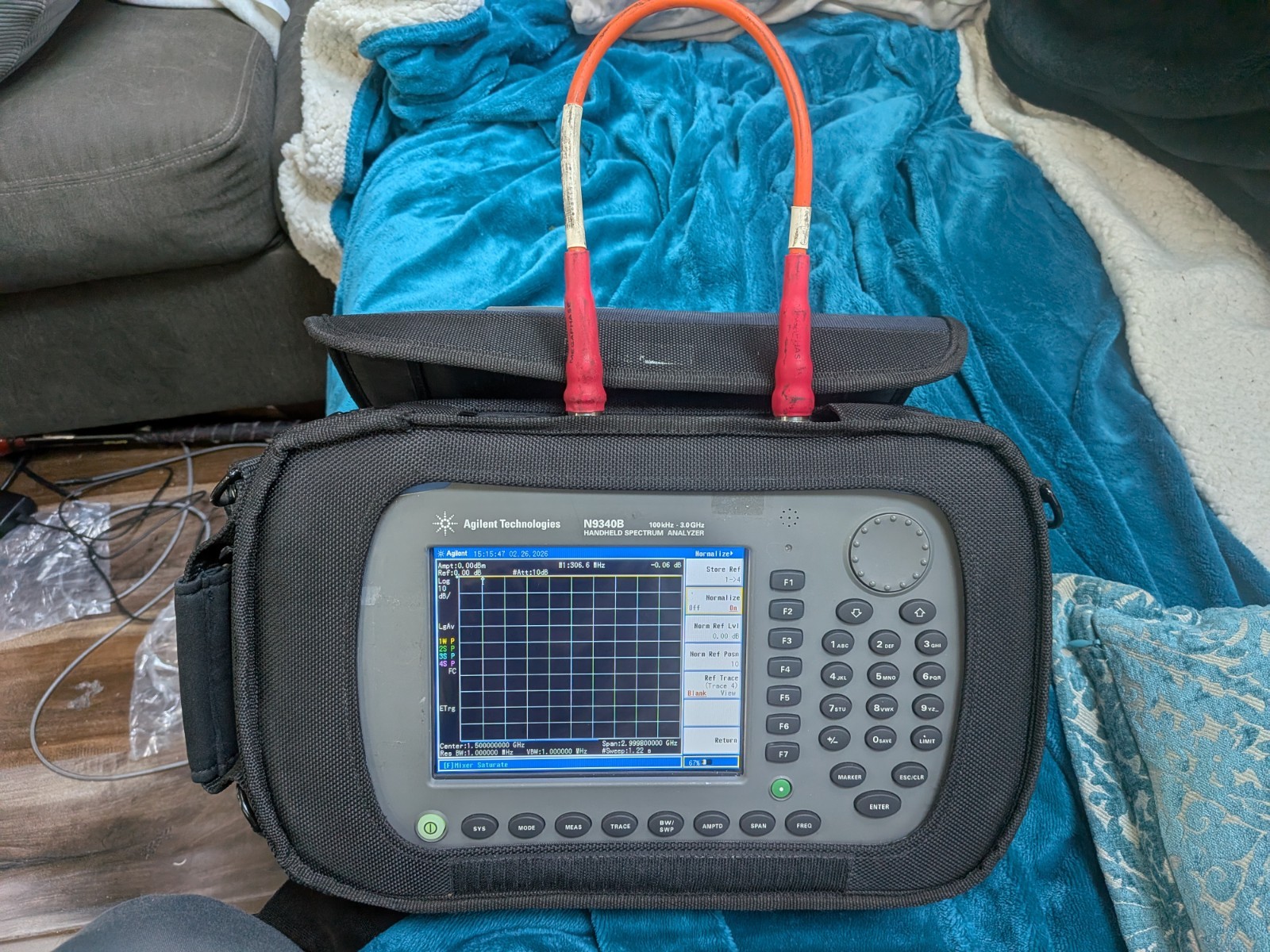 Agilent N9340B Handheld Spectrum Analyzer 100kHz-3GHz OPT - PA3 TG3 Demod Meter