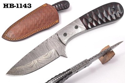 8.4'' Base Camp Handmade  Forge Damascus  EDC Drop point Hunter Knife HB-1143