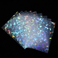 100 Pcs Photocard Sleeves Diamond-Shape Laser Flashing-Card Sleeves Trading C...