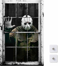 Halloween Horror Curtain, Halloween Decoration, Window Door Cover