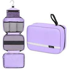 Maliton Travel Toiletry Bag for Women, Hanging Toiletry Bag with 4 Compartments,