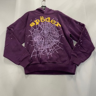 SP5DER Star OG Web V2 Hoodie Men's Size M Purple | eBay
