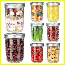 16 oz BPA-Free Wide Mouth Jars with Lids - Ideal for Safe Food Storage