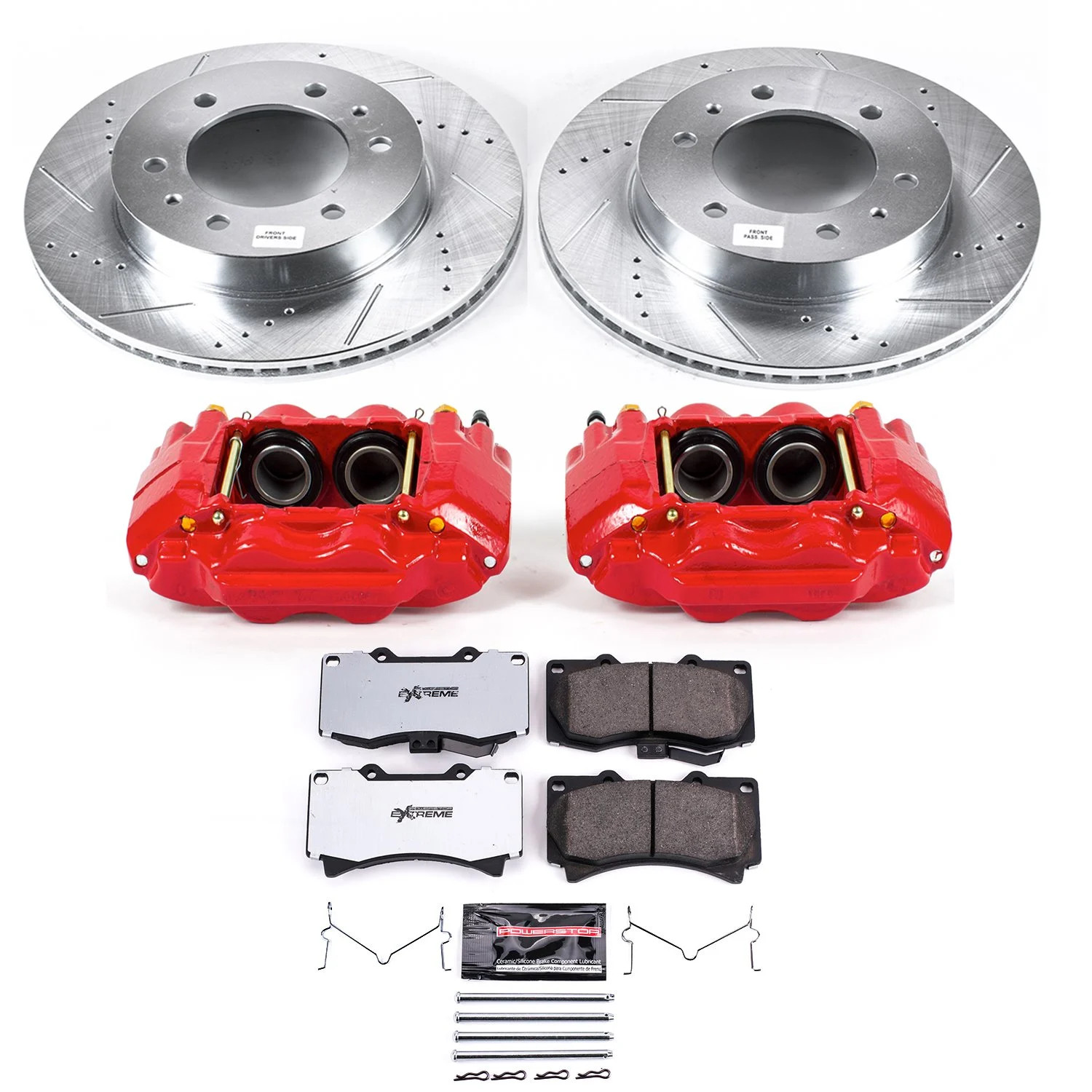 Power Stop KC3035-36 Truck and Tow Z36 Front Brake Pad, Rotor and Caliper Kit