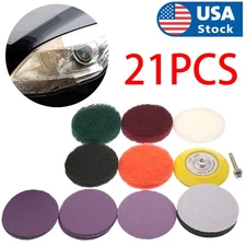 Car Headlight Lens Polishing Cleaner Cleaning Tool Restoration Repair Kit