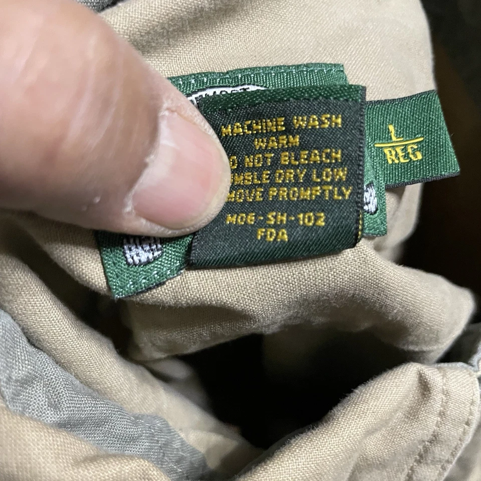 Cabelas Hunting Shirt Brown Men Large Hunter Shooting Shoulder Pad Outdoors Gear - Image 4 of 4