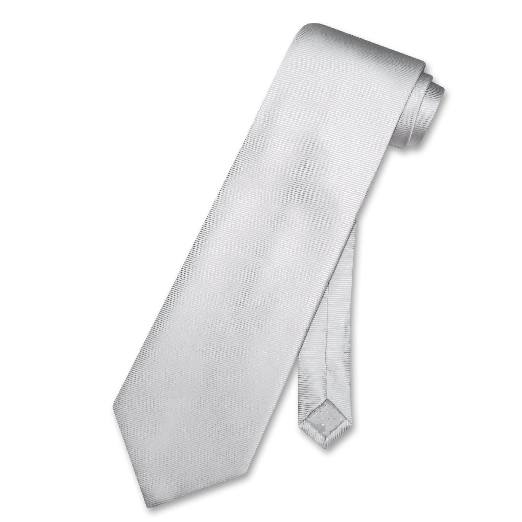 Antonio Ricci 100% SILK NeckTie SILVER GREY Twill Tone on Tone Mens Neck Tie