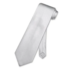 Antonio Ricci 100% SILK NeckTie SILVER GREY Twill Tone on Tone Mens Neck Tie