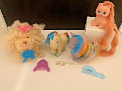 Lot of 4 Vintage MLP 1980's My Pretty Pets, Pretty Kitty & Sweetie Pup