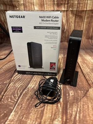 NETGEAR N600 Dual Band WiFi 4 C3700 Wifi Cable Modem Router