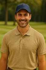 Members Mark Stretch Classic Fit Pique Polo  Shirt Mens XXL Beige