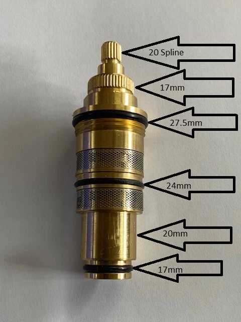 Thermostatic cheap shower cartridge