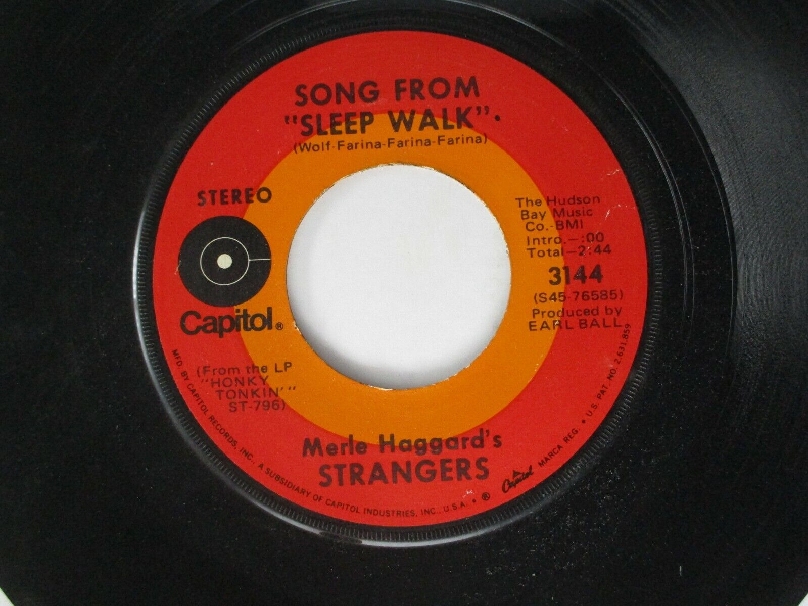 MERLE HAGGARD/ STRANGERS: song from sleep walk / slow 'n easy CAPITOL 7