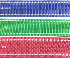 1" Poly Webbing - 10 Continuous Yards - MANY COLORS AVAILABLE - Made in USA 