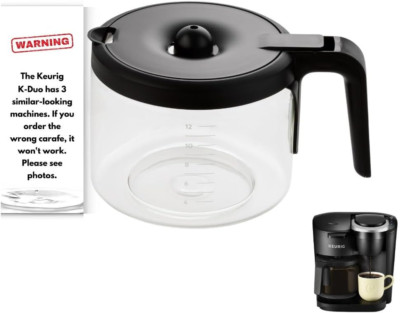 Replacement 12-Cup Coffee Pot Carafe for Keurig K-Duo Essentials & K-Duo Esse...