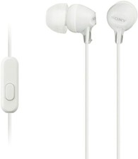 Sony MDR-EX15AP Headphones With Microphone - White 