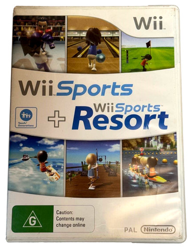 Wii Sports + Wii Sports Resort Nintendo Wii PAL *Complete*