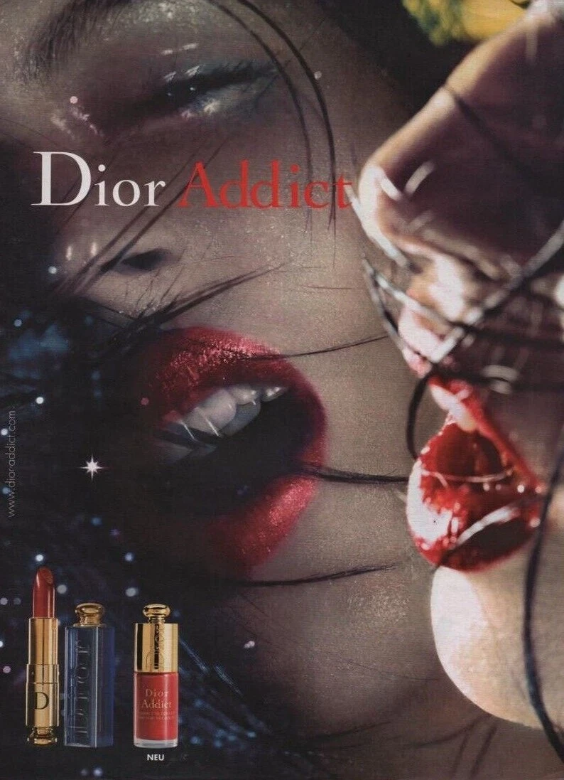 Publicité papier Parfum. Perfume ad. Dior addict 2003